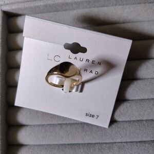 LC Lauren Conrad Gold Tone Ring Size 7 NEW/J94